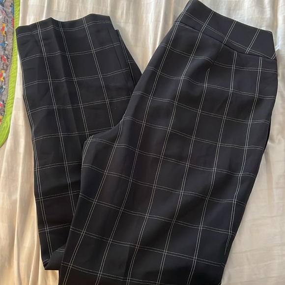 🆕 Kasper black windowpane dress pants size 14 - Picture 2 of 2